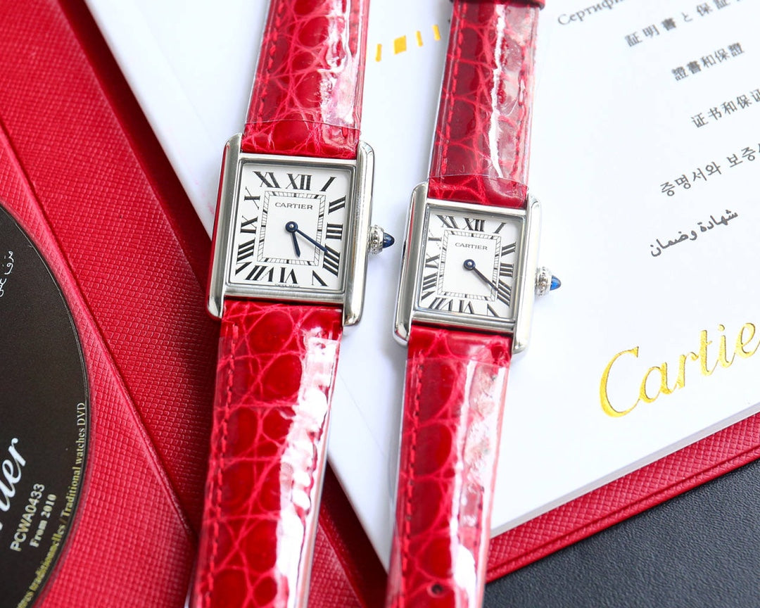 TANK MUST SMALL CROCODILE STRAP WHITE DIAL