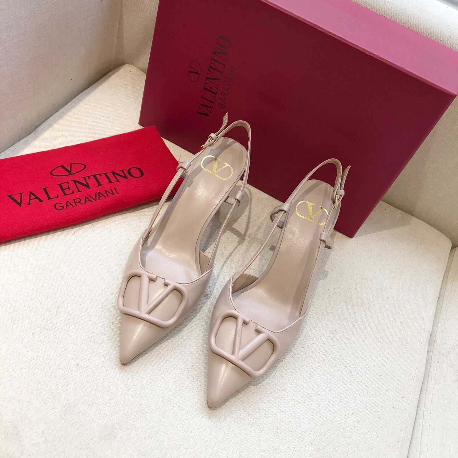 Valentino Slingback Pump 70mm Sheepskin