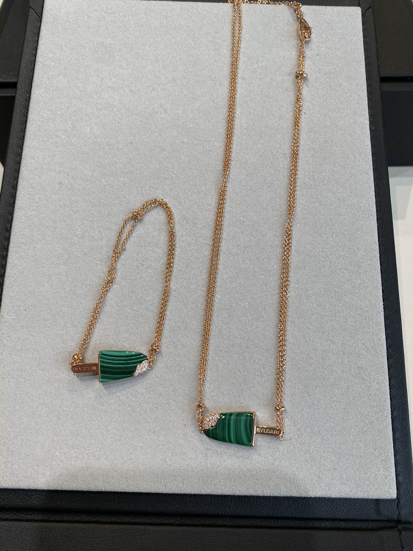 BVL ICE CREAM BAR MALACHITE BRACELET