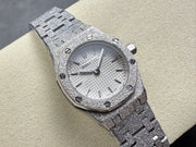 Audemars Piguet Royal Oak Mini Frosted Quartz 23mm Silver Dial
