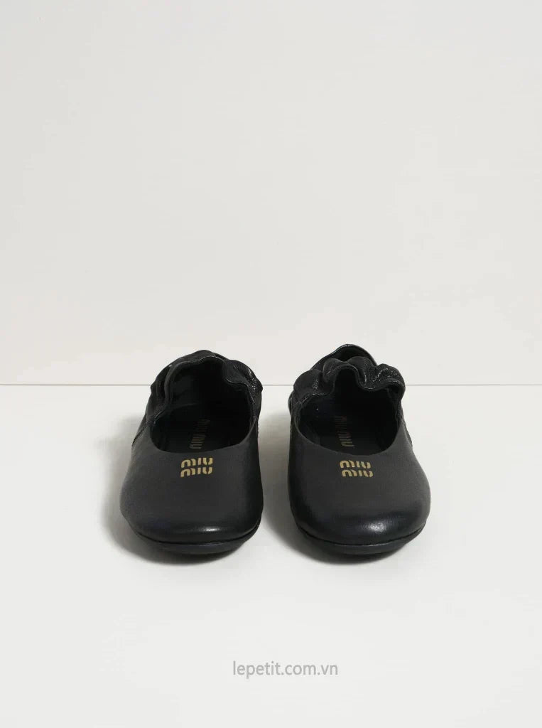 Ruches Nappa Leather Ballerinas 174