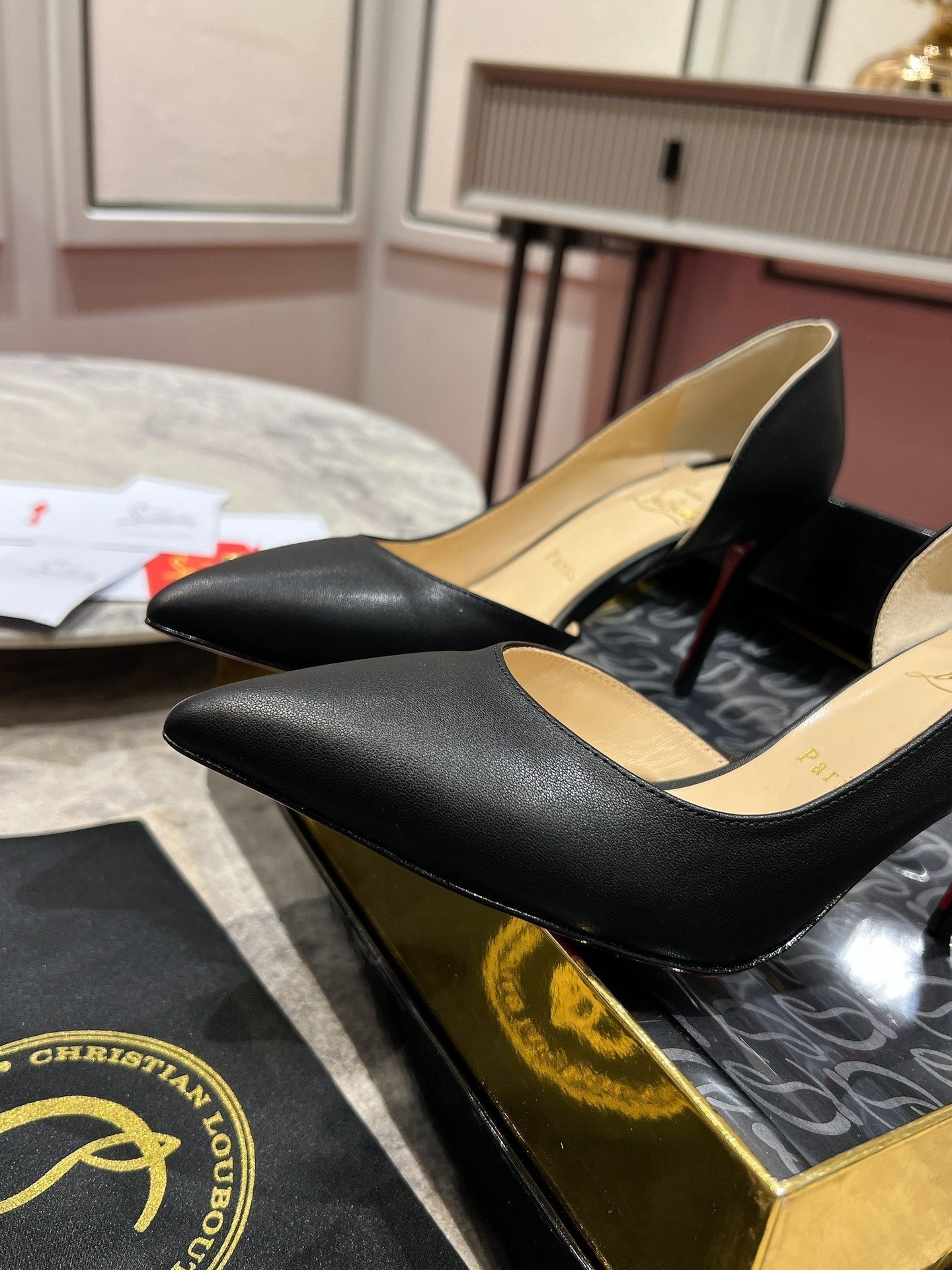 Cl Kate Pump Black Beige Calfskin