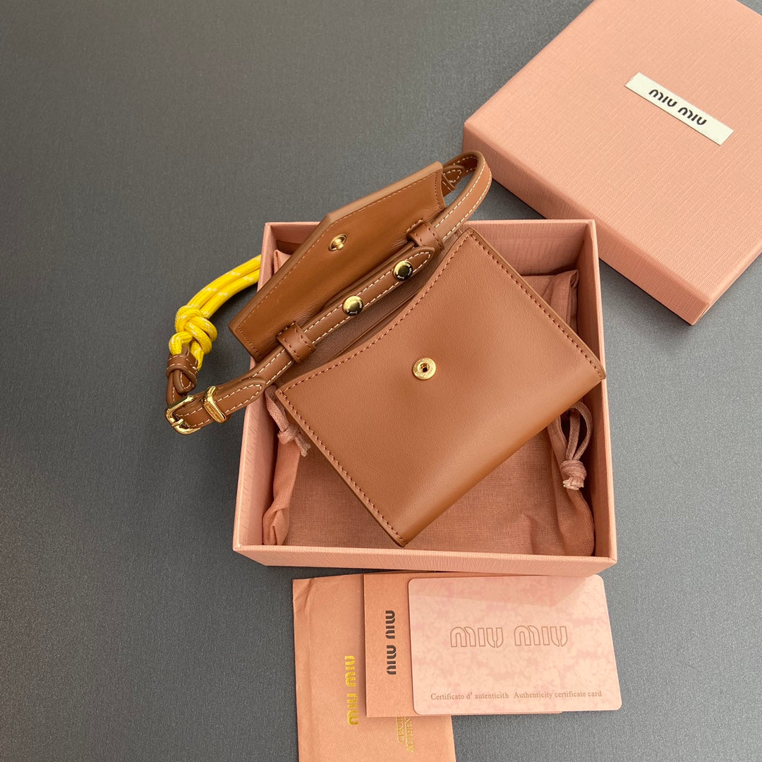 MICRO BAG 11 IN SANTA FE BROWN SMOOTH CALFSKIN