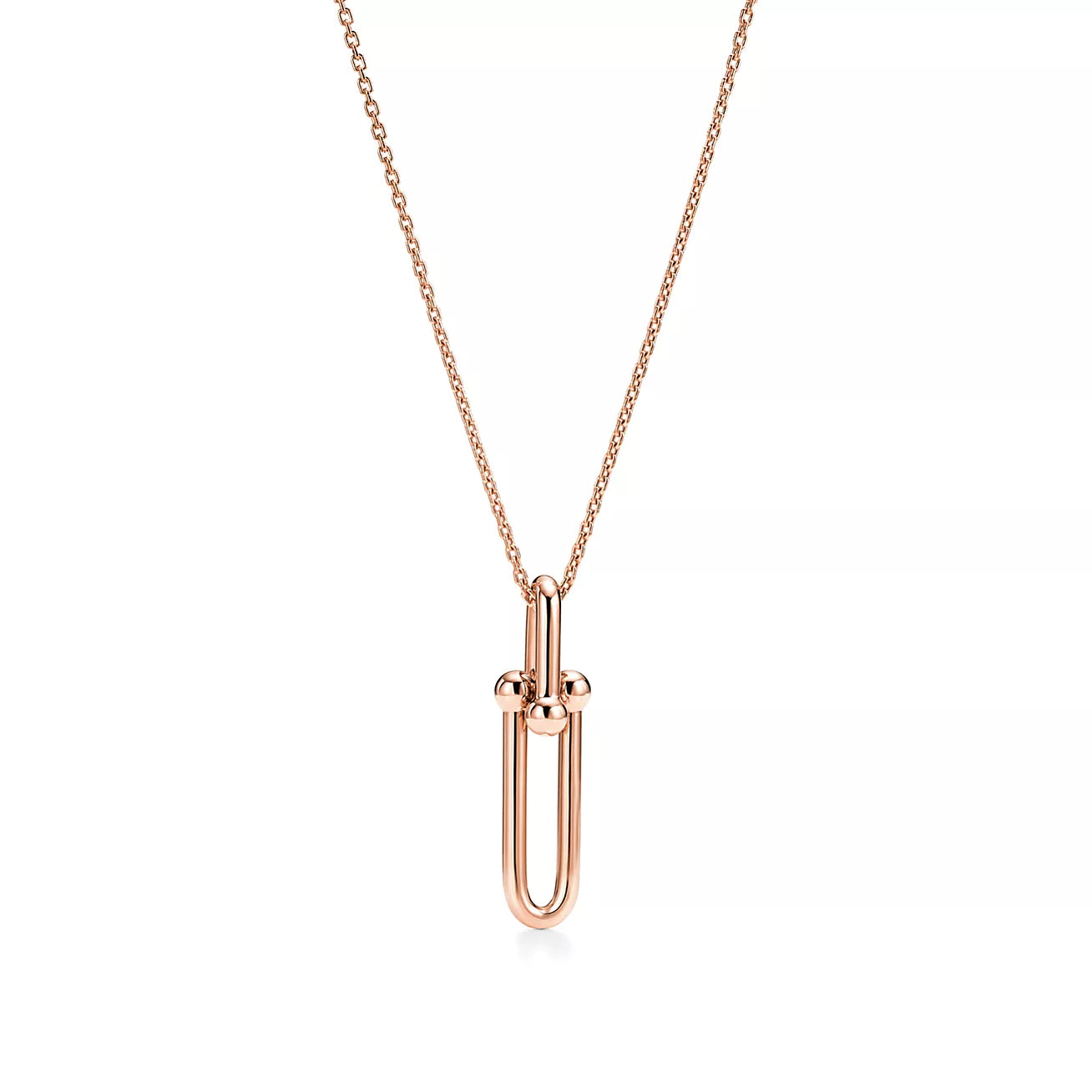 HARDWEAR DROP DOUBLE LINK PEDANT NECKLACE